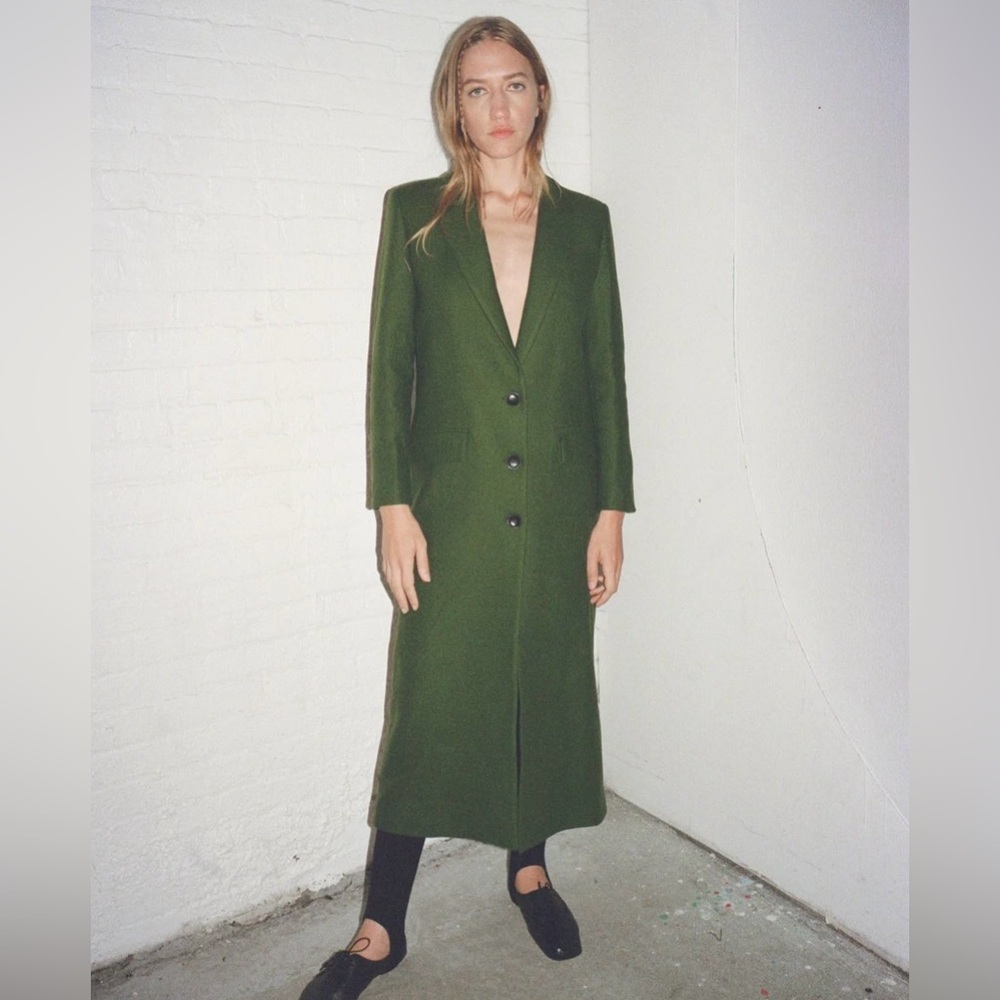 22 Runaway Thakoon Single Breasted Wool Pea Coat - Picture 2 of 4